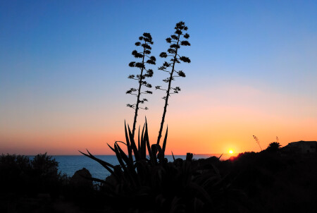 Осенний закат в Portimao