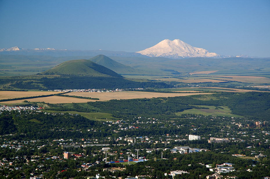 Пятигорск, вид сверху