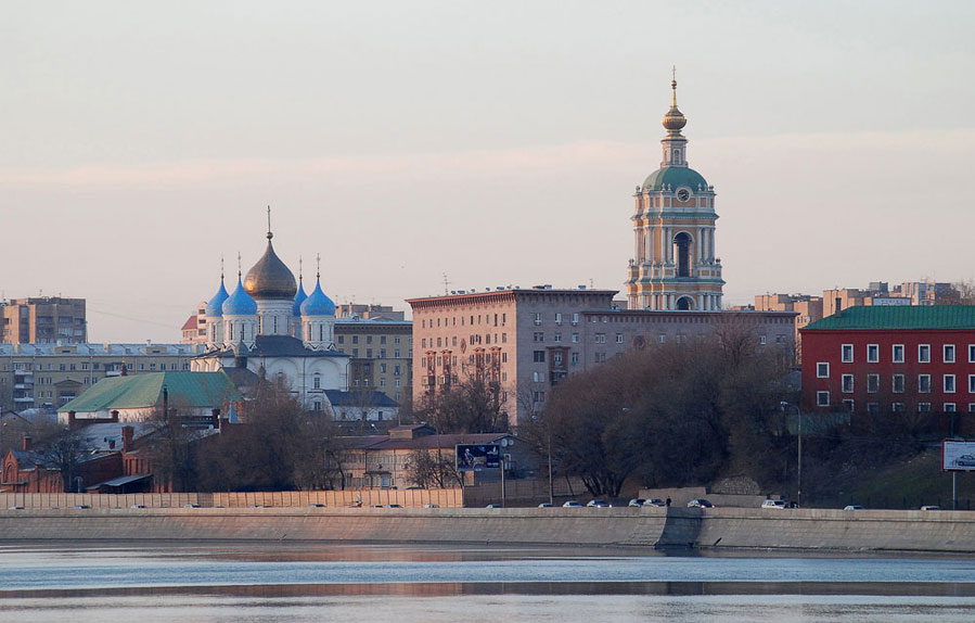 Вид на Новоспасский монастырь