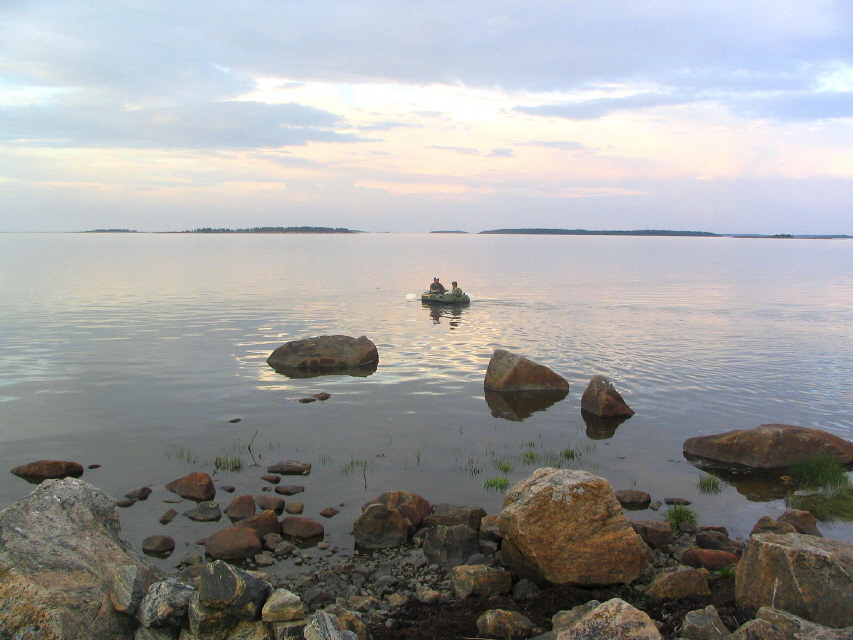 Белое море. Вечер.