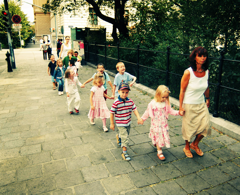 spazieren kindergarten