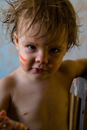 В боевой расскраске