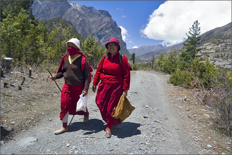 Lady in red