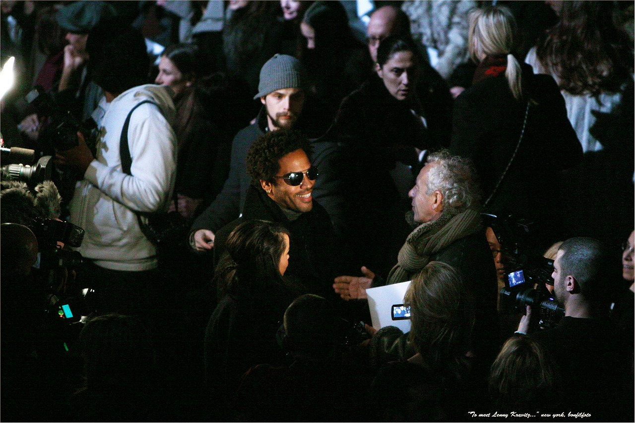 &quot;TO MEET LENNY KRAVITZ&quot; NEW YORK