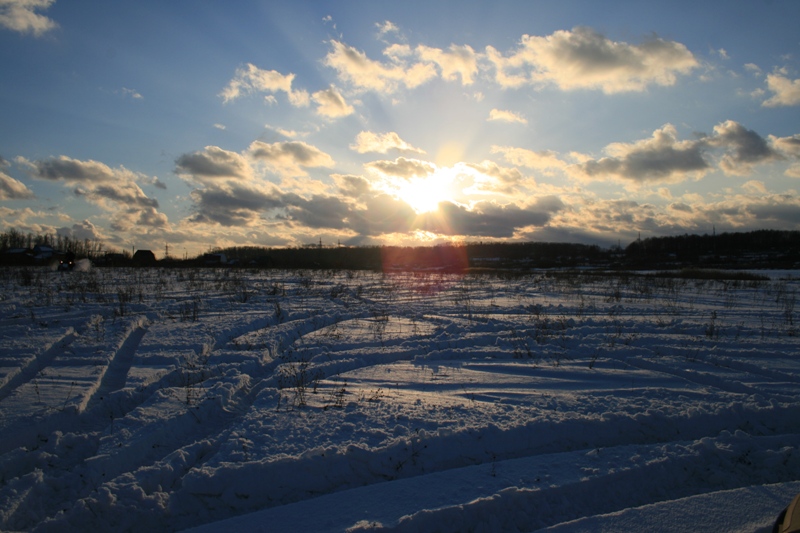 зимний закат