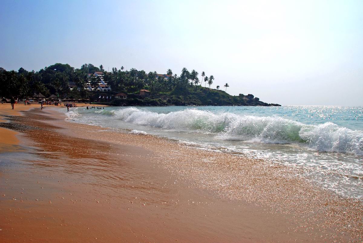 Kovalam beach resort.