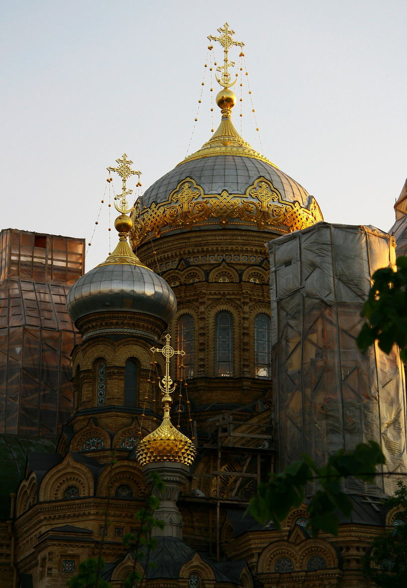 Закат в городе.