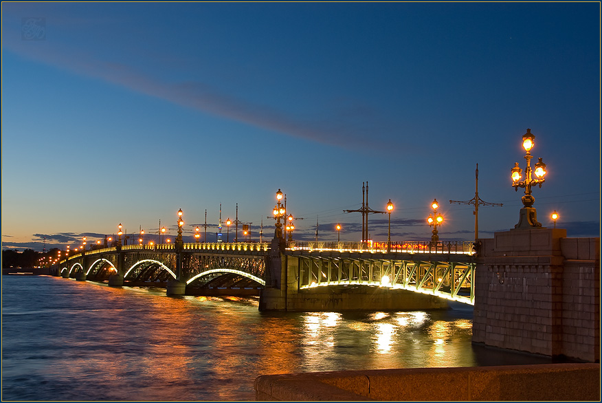 Троицкий мост, Петербург.