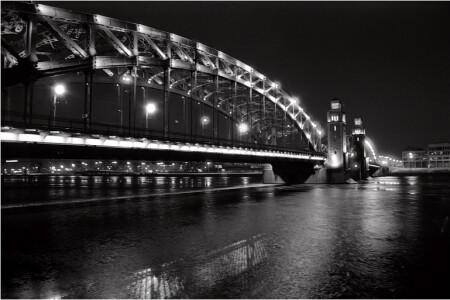 Большеохтинский мост, С.-Пб