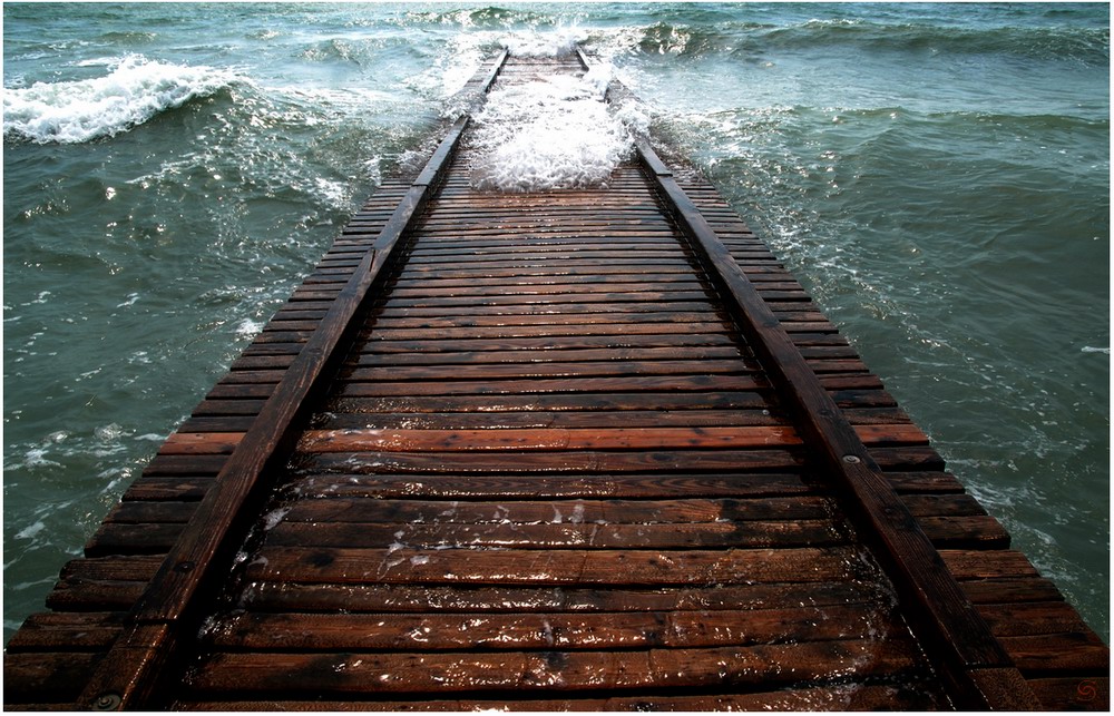 bridge of boats