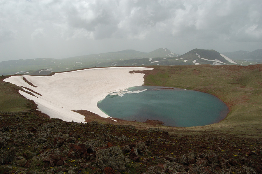 Azhdahak crater lake...