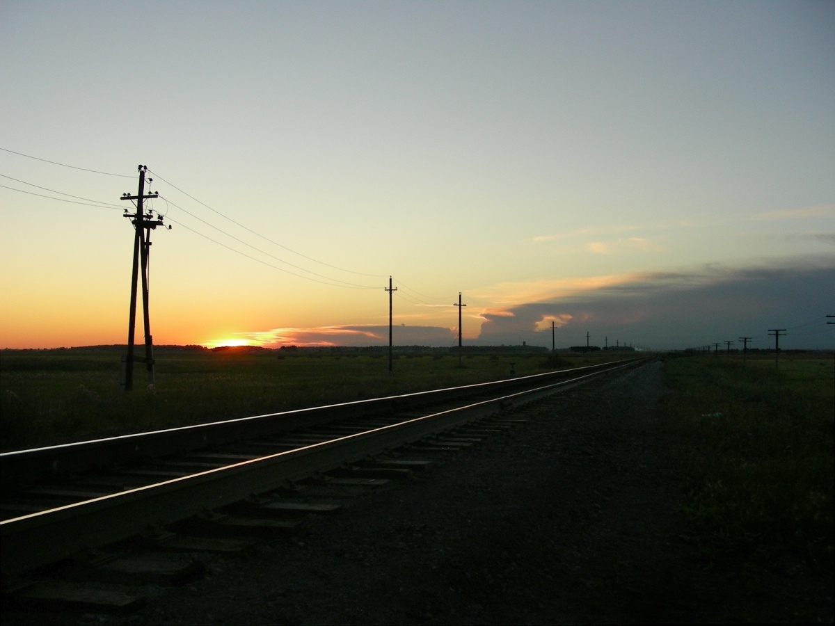 Закат в Сибири