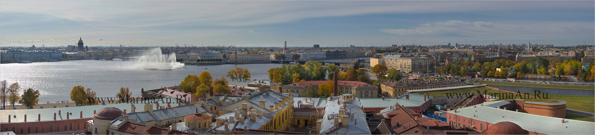 Панорама Петербурга. Вид сверху.