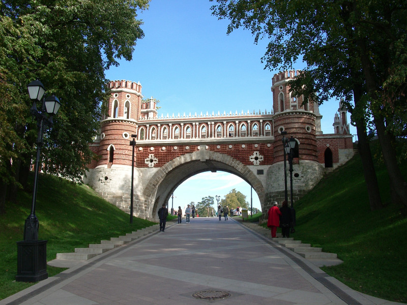 в парке Царицыно