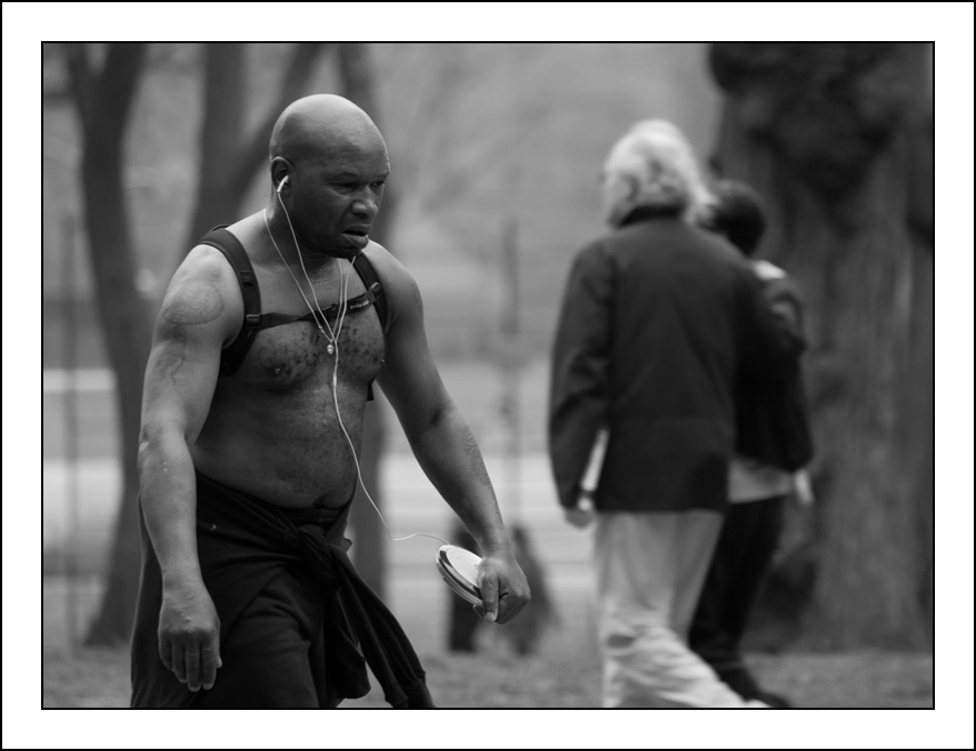 Central Park. Спортивная ходьба.