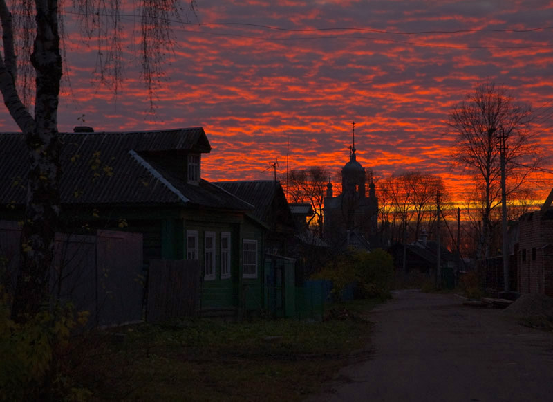 Вечер в деревне