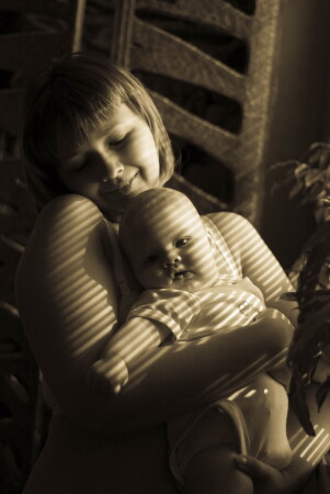 в лучах рассвета