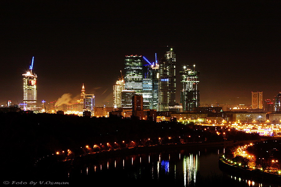 Вид на Moscow City с Воробьёвых гор.