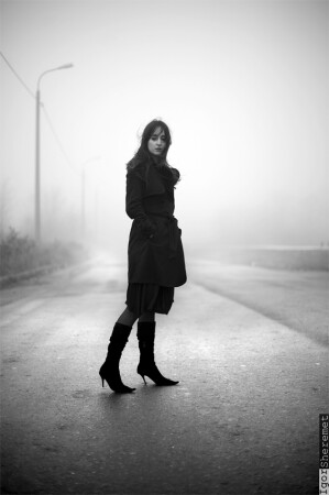 the haze