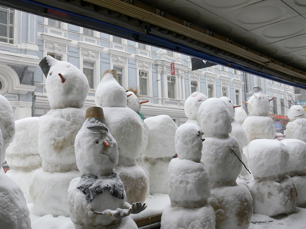 белые в городе