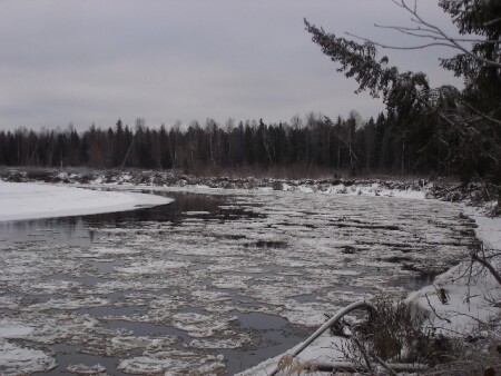 Шуга на реке Локчим
