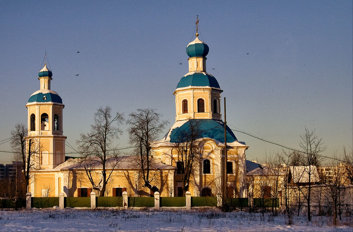 закат на окраине Москвы