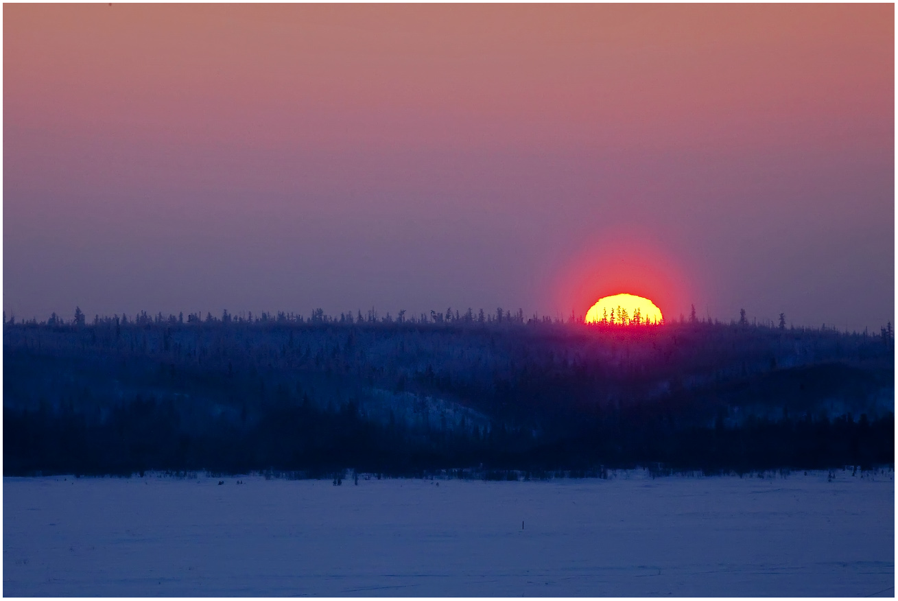 Зимним вечером морозным....