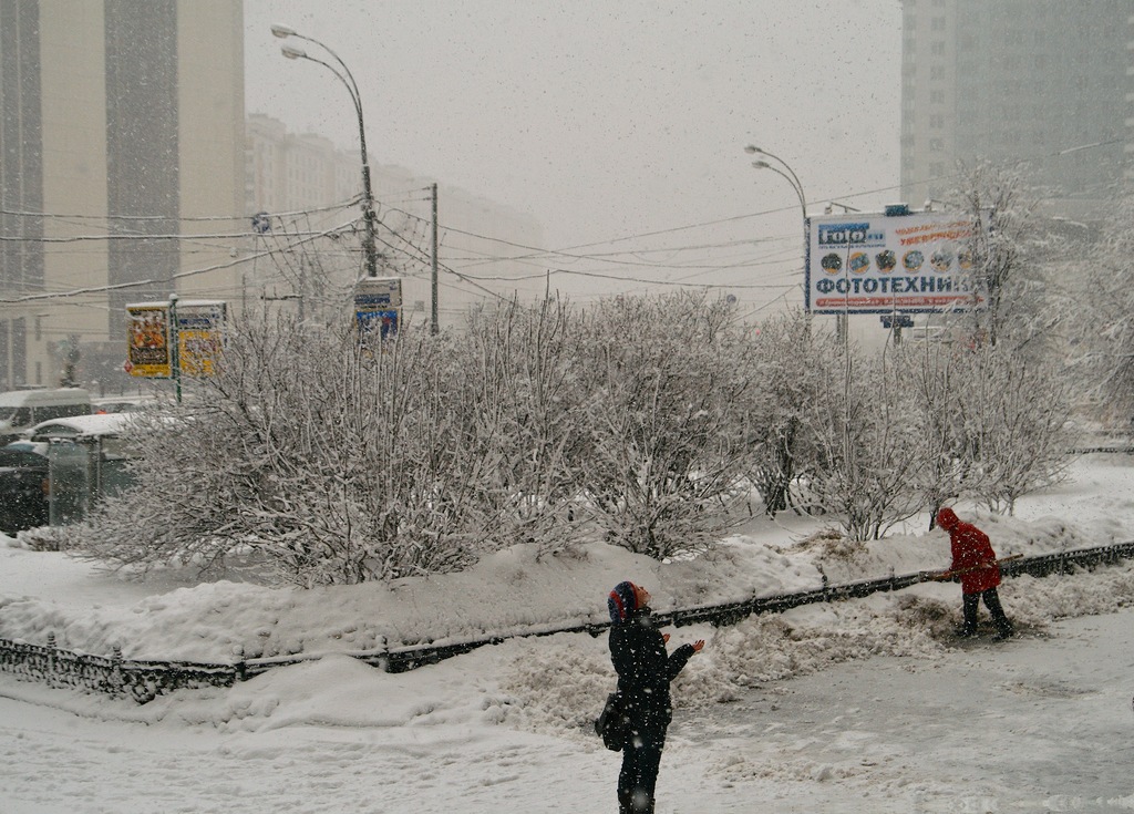 Московский снегопад.