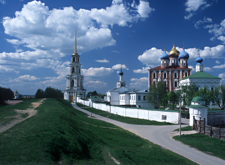 Вид на Рязанский Кремль