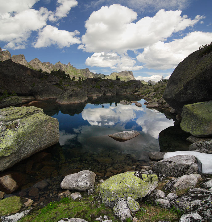 небо, камень и вода