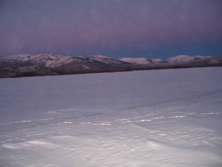 Север на закате