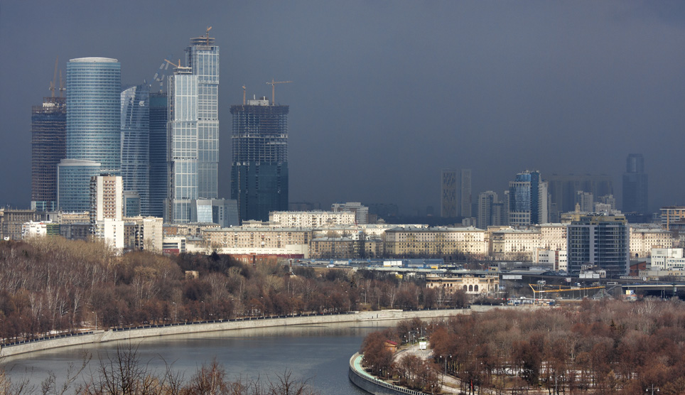 Приход циклона в Москву