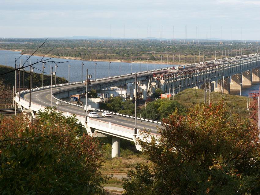 Мост через Амур, г.Хабаровск