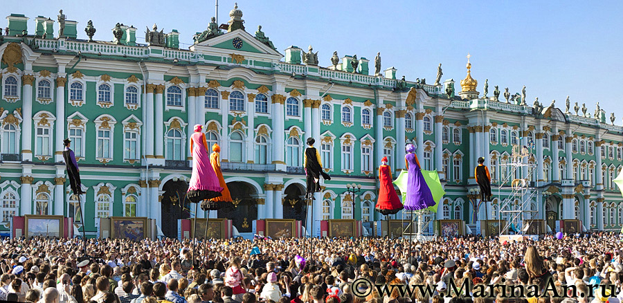 Празднование Дня Города в Санкт-Петербурге.