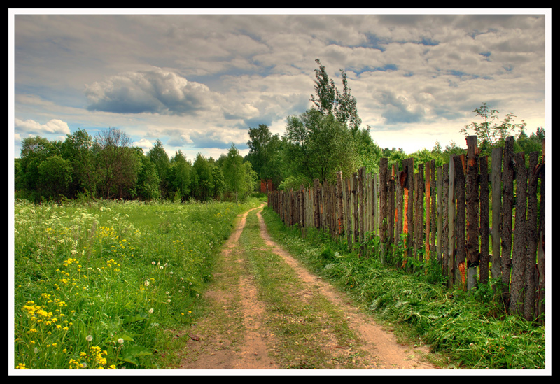 По проселочной...