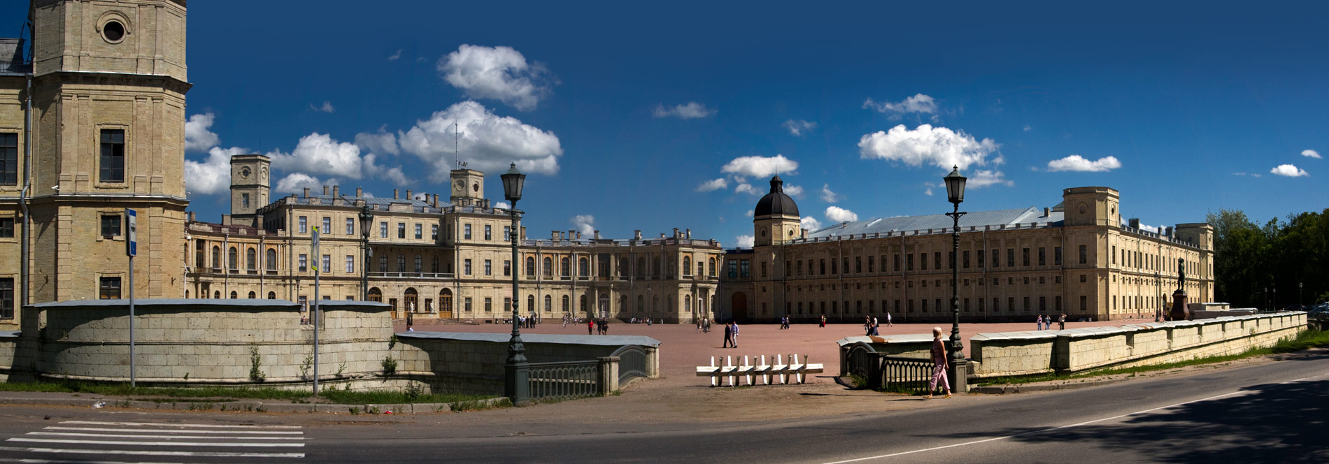 Гатчина. Дворец. Панорама.