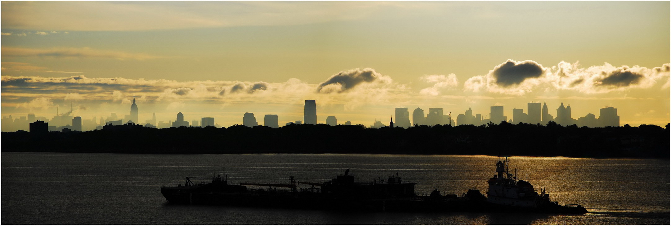 New York Skyline. Morning