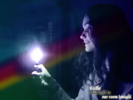 It&#039;s the only light in our room tonight