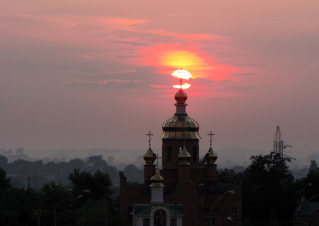 Закат 4 августа 2009
