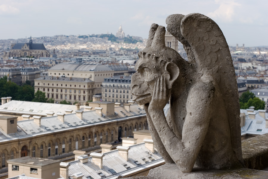 The gargoyles of Notre Dame