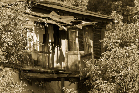 старый балкон