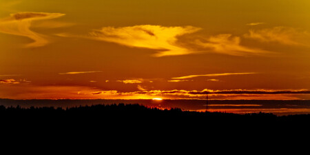 небо в огне