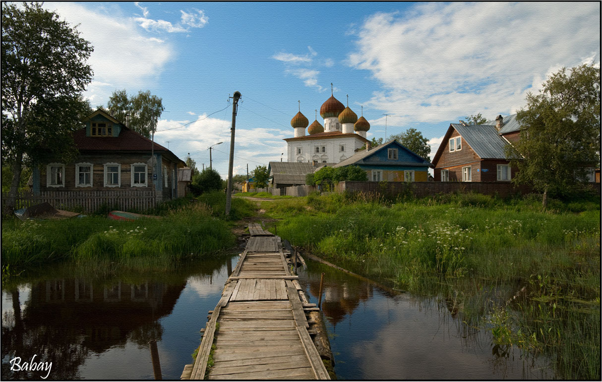 деревянные мостки. Каргополь