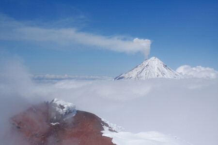 Над облаками.