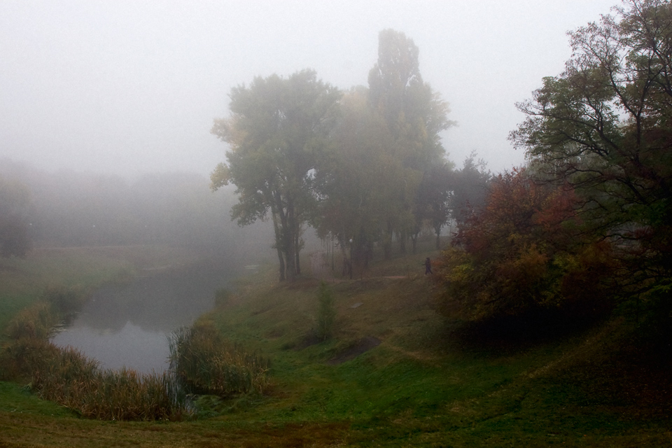 В осеннем парке...