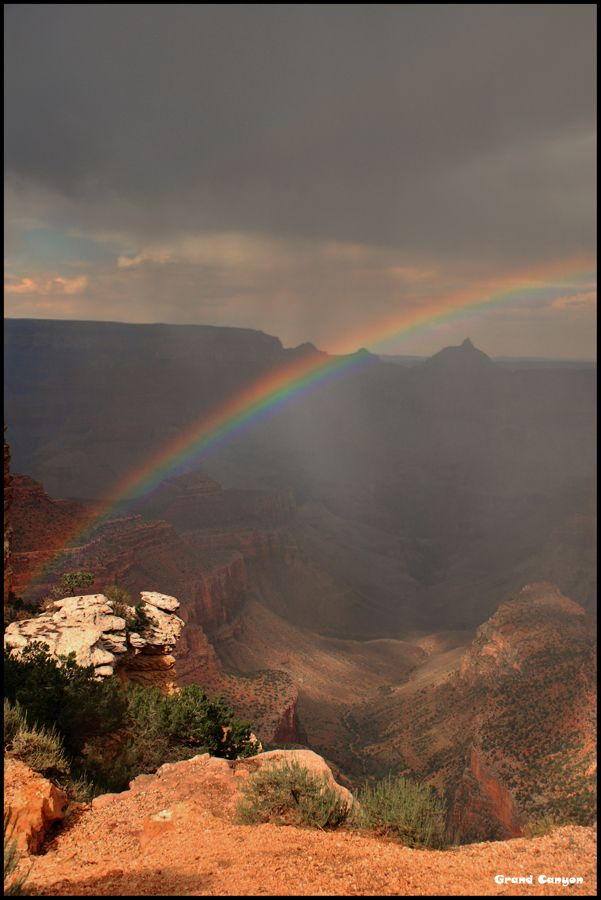 Rainbow at Grand Canyon