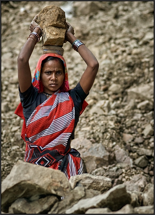 Stone woman