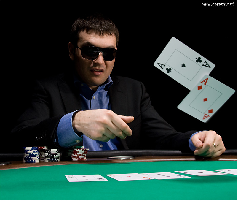 Fold in poker with two aces