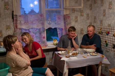 вечером на кухне