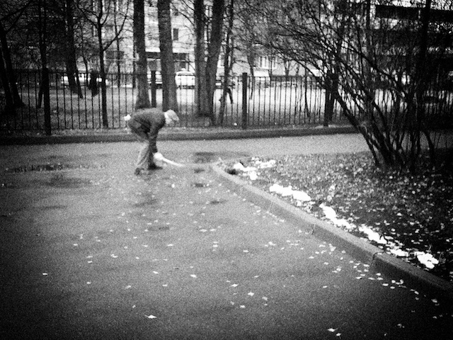 Elderly Street Cleaner